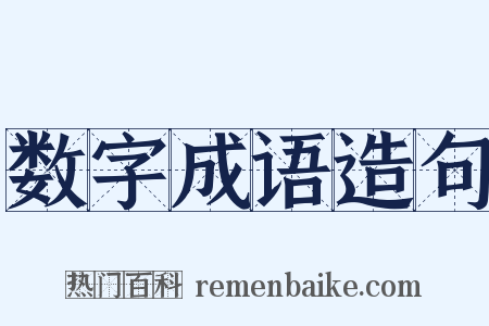 数字成语造句是什么意思的图片